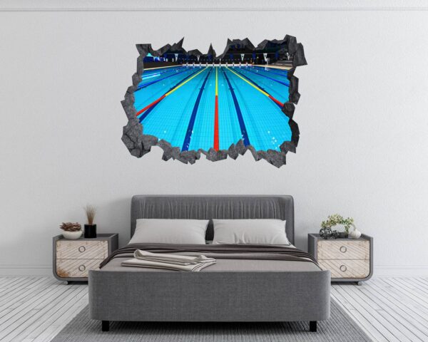 Swimming Sticker - Wall Decal Sport, Bedroom Wall Art, Peel and Stick, Sport Wall Decor, Vinyl Decal, Wall Decoration