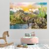 Dinosaur Wall Art - Self Adhesive Wall sticker, Dinosaur Wall Decoration, Wall Sticker Nursery, Wall Sticker Print, Waterproof