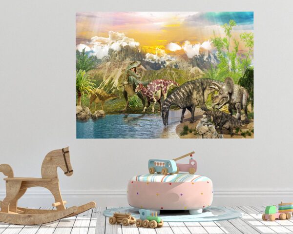 Dinosaur Wall Art - Self Adhesive Wall sticker, Dinosaur Wall Decoration, Wall Sticker Nursery, Wall Sticker Print, Waterproof