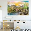 Dinosaur Wall Art - Self Adhesive Wall sticker, Dinosaur Wall Decoration, Wall Sticker Nursery, Wall Sticker Print, Waterproof