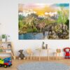 Dinosaur Wall Art - Self Adhesive Wall sticker, Dinosaur Wall Decoration, Wall Sticker Nursery, Wall Sticker Print, Waterproof