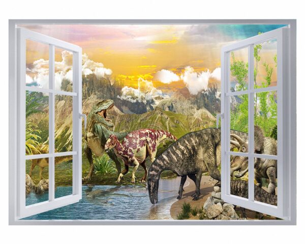 Dinosaur Wall Art - Self Adhesive Wall sticker, Dinosaur Wall Decoration, Wall Sticker Nursery, Wall Sticker Print, Waterproof