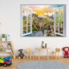 Dinosaur Wall Art - Self Adhesive Wall sticker, Dinosaur Wall Decoration, Wall Sticker Nursery, Wall Sticker Print, Waterproof