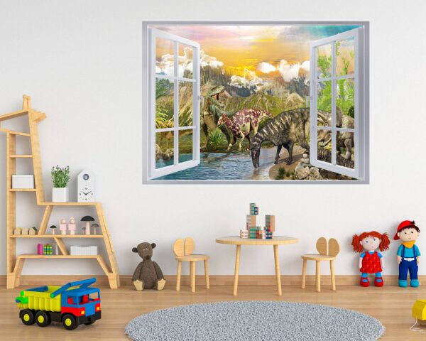 Dinosaur Wall Art - Self Adhesive Wall sticker, Dinosaur Wall Decoration, Wall Sticker Nursery, Wall Sticker Print, Waterproof