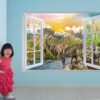 Dinosaur Wall Art - Self Adhesive Wall sticker, Dinosaur Wall Decoration, Wall Sticker Nursery, Wall Sticker Print, Waterproof