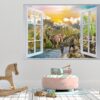 Dinosaur Wall Art - Self Adhesive Wall sticker, Dinosaur Wall Decoration, Wall Sticker Nursery, Wall Sticker Print, Waterproof