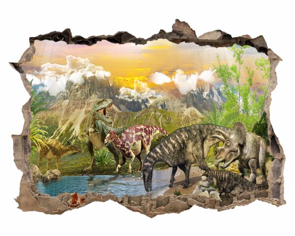 Dinosaur Wall Art - Self Adhesive Wall sticker, Dinosaur Wall Decoration, Wall Sticker Nursery, Wall Sticker Print, Waterproof