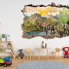 Dinosaur Wall Art - Self Adhesive Wall sticker, Dinosaur Wall Decoration, Wall Sticker Nursery, Wall Sticker Print, Waterproof