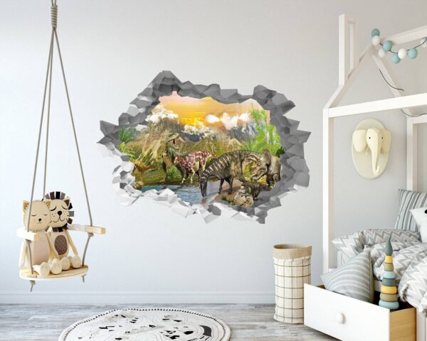 Dinosaur Wall Art - Self Adhesive Wall sticker, Dinosaur Wall Decoration, Wall Sticker Nursery, Wall Sticker Print, Waterproof