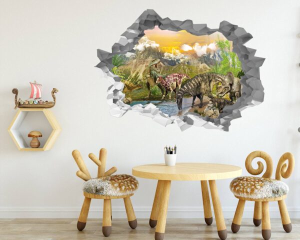 Dinosaur Wall Art - Self Adhesive Wall sticker, Dinosaur Wall Decoration, Wall Sticker Nursery, Wall Sticker Print, Waterproof