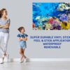 Sunken Treasure Wall Sticker Decal - Underwater Escape Art Mural - Playful Design - Bedroom Wall Décor