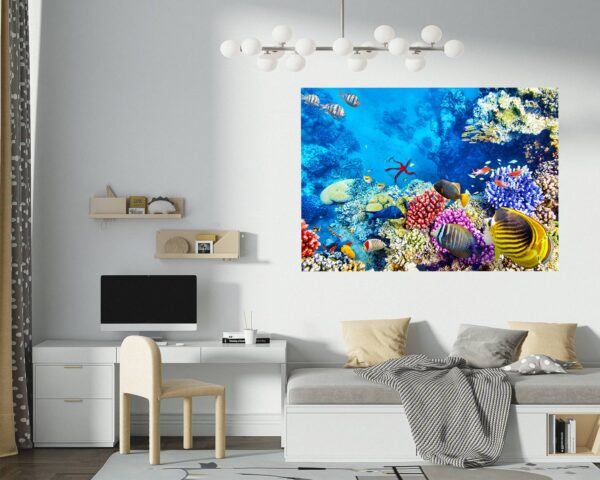 Sunken Treasure Wall Sticker Decal - Underwater Escape Art Mural - Playful Design - Bedroom Wall Décor