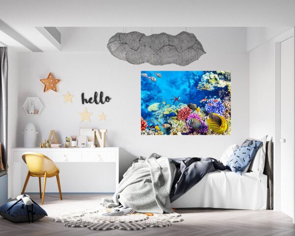 Sunken Treasure Wall Sticker Decal - Underwater Escape Art Mural - Playful Design - Bedroom Wall Décor