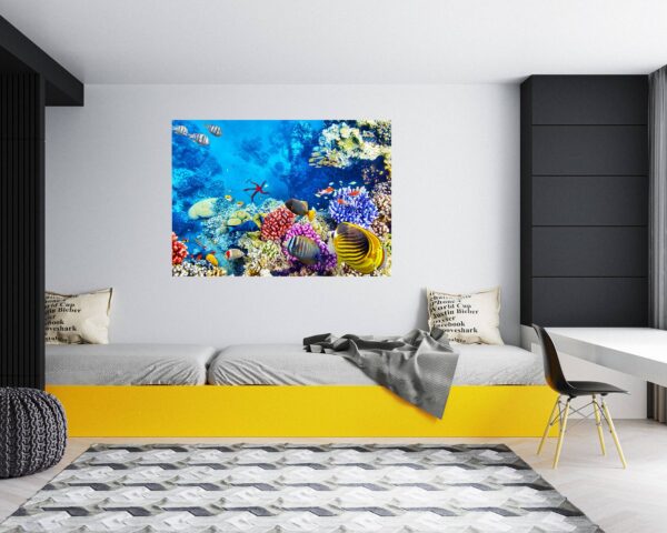 Sunken Treasure Wall Sticker Decal - Underwater Escape Art Mural - Playful Design - Bedroom Wall Décor