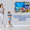 Sunken Treasure Wall Sticker Decal - Underwater Escape Art Mural - Playful Design - Bedroom Wall Décor