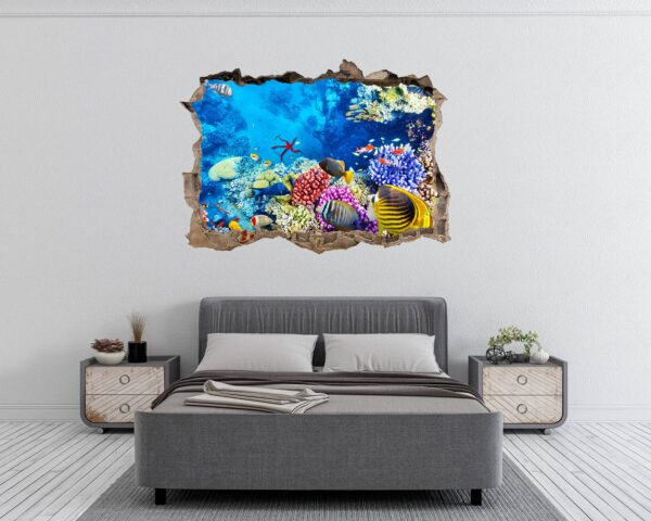 Sunken Treasure Wall Sticker Decal - Underwater Escape Art Mural - Playful Design - Bedroom Wall Décor