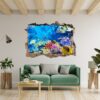 Sunken Treasure Wall Sticker Decal - Underwater Escape Art Mural - Playful Design - Bedroom Wall Décor