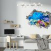 Sunken Treasure Wall Sticker Decal - Underwater Escape Art Mural - Playful Design - Bedroom Wall Décor