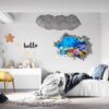 Sunken Treasure Wall Sticker Decal - Underwater Escape Art Mural - Playful Design - Bedroom Wall Décor