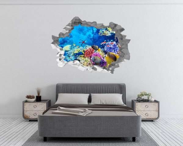 Sunken Treasure Wall Sticker Decal - Underwater Escape Art Mural - Playful Design - Bedroom Wall Décor