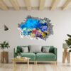 Sunken Treasure Wall Sticker Decal - Underwater Escape Art Mural - Playful Design - Bedroom Wall Décor