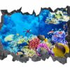 Sunken Treasure Wall Sticker Decal - Underwater Escape Art Mural - Playful Design - Bedroom Wall Décor