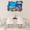 Sunken Treasure Wall Sticker Decal - Underwater Escape Art Mural - Playful Design - Bedroom Wall Décor