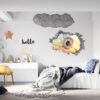 Dandelion Wall Decal - Flower Wall Sticker, Self Adhesive, Removable Vinyl, Easy to Install, Wall Decoration, Flower Wall Mural