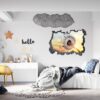 Dandelion Wall Decal - Flower Wall Sticker, Self Adhesive, Removable Vinyl, Easy to Install, Wall Decoration, Flower Wall Mural