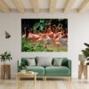 Flamingos Wall Mural - Living Room Wall Art - Animal Print - Self Adhesive Wall Sticker - Vinyl Decal