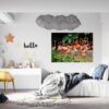 Flamingos Wall Mural - Living Room Wall Art - Animal Print - Self Adhesive Wall Sticker - Vinyl Decal