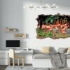 Flamingos Wall Mural - Living Room Wall Art - Animal Print - Self Adhesive Wall Sticker - Vinyl Decal