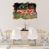 Flamingos Wall Mural - Living Room Wall Art - Animal Print - Self Adhesive Wall Sticker - Vinyl Decal