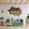 Flamingos Wall Mural - Living Room Wall Art - Animal Print - Self Adhesive Wall Sticker - Vinyl Decal