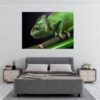 Chameleon Wall Decal - Animal Wall Sticker, Self Adhesive Wall Sticker, Green Wall Sticker, Animal Print