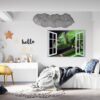 Chameleon Wall Decal - Animal Wall Sticker, Self Adhesive Wall Sticker, Green Wall Sticker, Animal Print