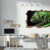 Chameleon Wall Decal - Animal Wall Sticker, Self Adhesive Wall Sticker, Green Wall Sticker, Animal Print