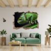 Chameleon Wall Decal - Animal Wall Sticker, Self Adhesive Wall Sticker, Green Wall Sticker, Animal Print