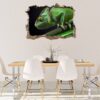 Chameleon Wall Decal - Animal Wall Sticker, Self Adhesive Wall Sticker, Green Wall Sticker, Animal Print