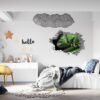 Chameleon Wall Decal - Animal Wall Sticker, Self Adhesive Wall Sticker, Green Wall Sticker, Animal Print