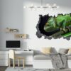 Chameleon Wall Decal - Animal Wall Sticker, Self Adhesive Wall Sticker, Green Wall Sticker, Animal Print