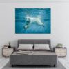 Polar Bear Wall Sticker - Animal Wall Decal, Self Adhesive Wall Sticker, Vinyl Wall Decor, Animal Print - Poster