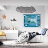 Polar Bear Wall Sticker - Animal Wall Decal, Self Adhesive Wall Sticker, Vinyl Wall Decor, Animal Print - Poster