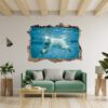 Polar Bear Wall Sticker - Animal Wall Decal, Self Adhesive Wall Sticker, Vinyl Wall Decor, Animal Print - Poster