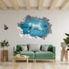 Polar Bear Wall Sticker - Animal Wall Decal, Self Adhesive Wall Sticker, Vinyl Wall Decor, Animal Print - Poster