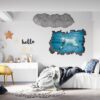 Polar Bear Wall Sticker - Animal Wall Decal, Self Adhesive Wall Sticker, Vinyl Wall Decor, Animal Print - Poster