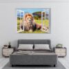 Lion Wall Sticker - Animal Wall Decal, Self Adhesive Wall Sticker, Vinyl Wall Decor, Animal Print