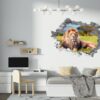 Lion Wall Sticker - Animal Wall Decal, Self Adhesive Wall Sticker, Vinyl Wall Decor, Animal Print