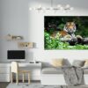 Tiger Wall Sticker - Animal Wall Decal, Self Adhesive Wall Sticker, Vinyl Wall Decor, Animal Print