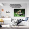 Tiger Wall Sticker - Animal Wall Decal, Self Adhesive Wall Sticker, Vinyl Wall Decor, Animal Print